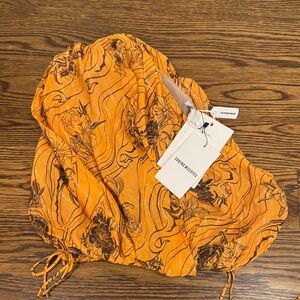 Sabina Musayev One Shoulder Crop Top